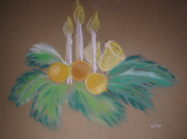 Kiczyk (pastele suche, pierwsza prba)